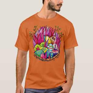 Happy Easter Day Easter Eggs In The Basket  T-Shirt