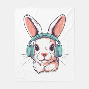 Happy Easter Day Egg Bunny Funny Gamer Boys Kids Fleece Blanket