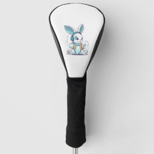 Happy Easter Day Egg Bunny Funny Gamer Boys Kids Golf Head Cover