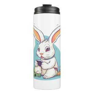 Happy Easter Day Egg Bunny Funny Gamer Boys Kids   Thermal Tumbler