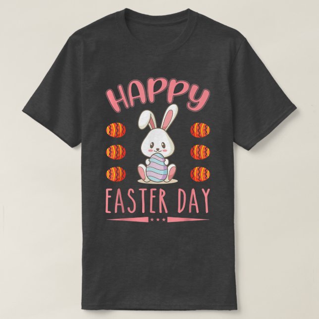 Happy Easter Day Egg Hunt Easter Games Easter Holi T-Shirt (Design Front)