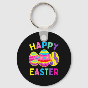 Happy Easter Day Egg Hunting Easter Bunny Key Ring
