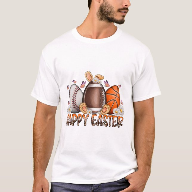 Happy Easter DAy Eggs T-Shirt (Front)