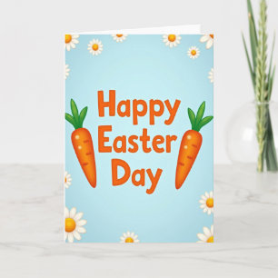 Happy Easter Day Flower Card