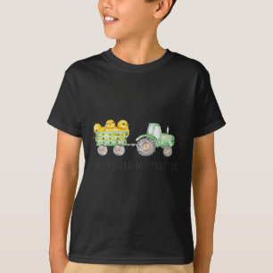 Happy Easter Day Fun Chicks Dig My Tractor T-Shirt
