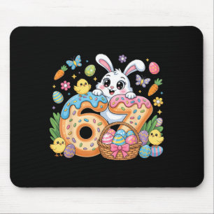 Happy easter day funny 67 bunny six seven girl kid mouse pad