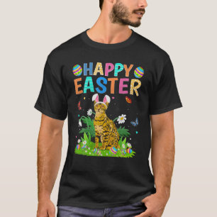 Happy Easter Day Funny Bengal Cat Easter Sunday T-Shirt