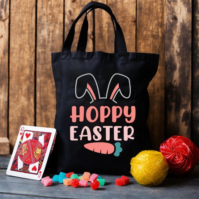 Happy Easter Day - Funny Bunny Cute Tote Bag (Creator Uploaded)
