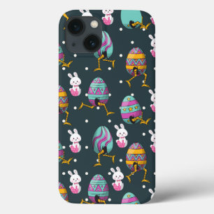 Happy Easter day- Funny Bunny Wishes Pattern       iPhone 13 Case