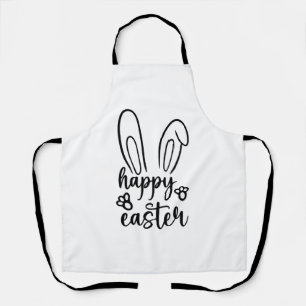 Happy Easter Day Funny Eggs Rabbit Funny T-shirt Apron