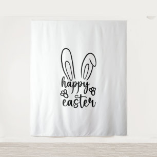 Happy Easter Day Funny Eggs Rabbit Funny T-shirt   Tapestry