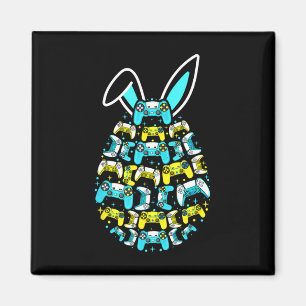 Happy Easter Day Gaming Bunny Egg Funny Gamer For  Magnet