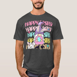 Happy Easter Day Gnomes Bunny  T-Shirt