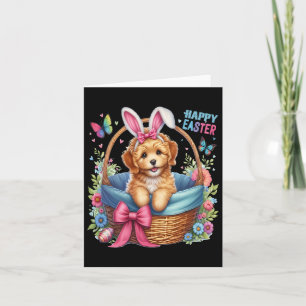 Happy Easter Day Golden Doodle Dog Lovers Easter B Card