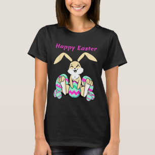 Happy Easter Day Men Women Kids Easter Bunny Eggs T-Shirt
