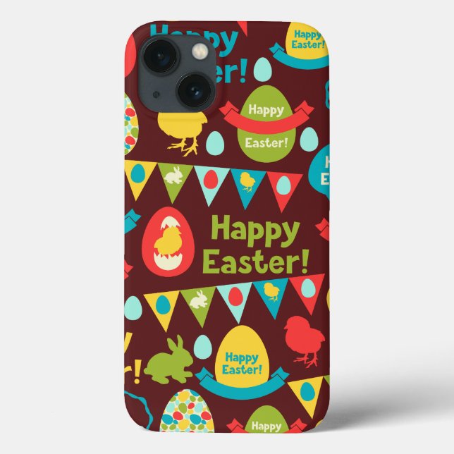 Happy Easter day- Pattern Bunny And Eggs Easter    Case-Mate iPhone Case (Back)