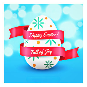 Happy Easter Day Realistic Style-23198 Photo Print