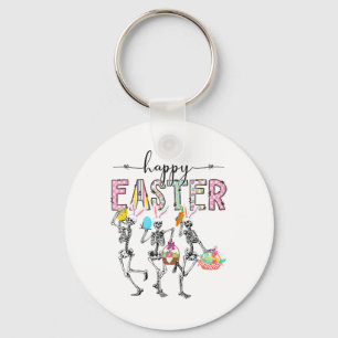 Happy Easter Day Skeleton Bunny Egg Boys Girls  Key Ring