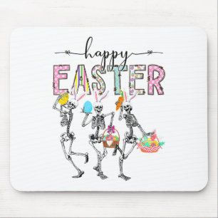 Happy Easter Day Skeleton Bunny Egg Boys Girls Mouse Pad