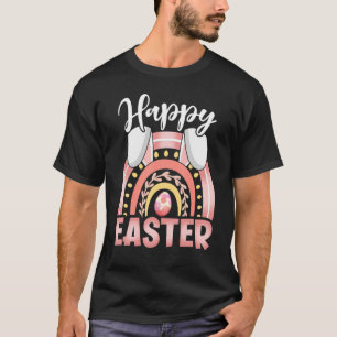 Happy Easter Day Y'all Cute Rainbow Ears Easter Bu T-Shirt