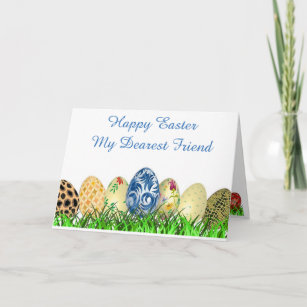 Happy Easter. Dearest Friend. Holiday Card