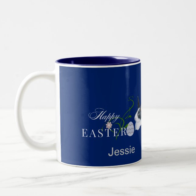  Happy Easter Design    Two-Tone Coffee Mug (Left)