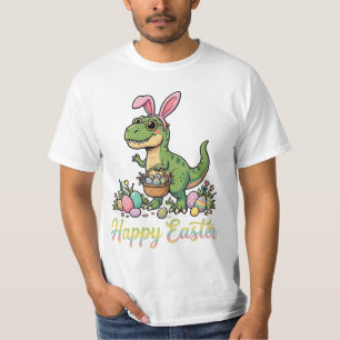 Happy Easter Dinosaur Cute Bunny Dino T-Shirt
