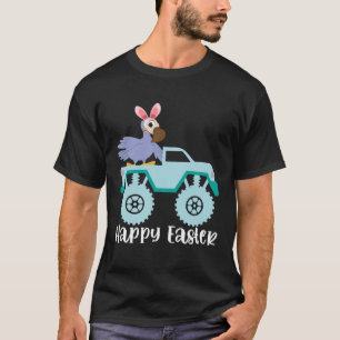 Happy Easter Dodo Bird Riding Monster Truck Toddle T-Shirt
