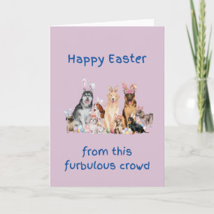 Happy Easter Dogs Card