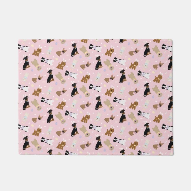 Happy Easter Dogs Doormat (Front)