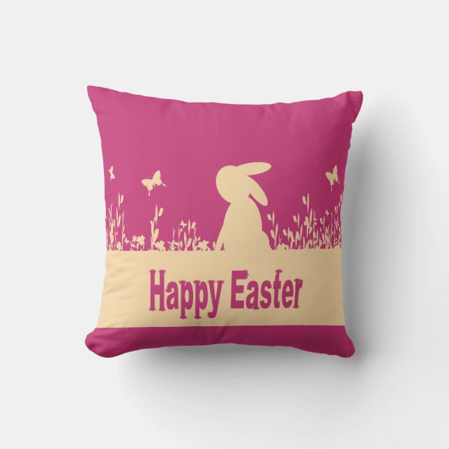 happy Easter,dreamy hare Cushion (Front)