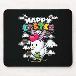 Happy Easter - Easter Animals - Disguised Chicken  Mouse Pad