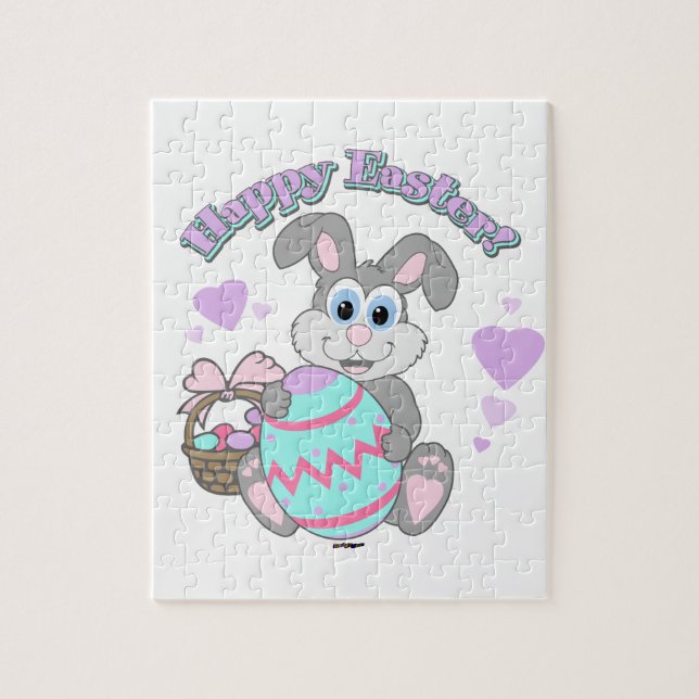 Happy Easter! Easter Bunny Jigsaw Puzzle (Vertical)