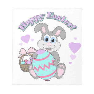 Happy Easter! Easter Bunny Notepad