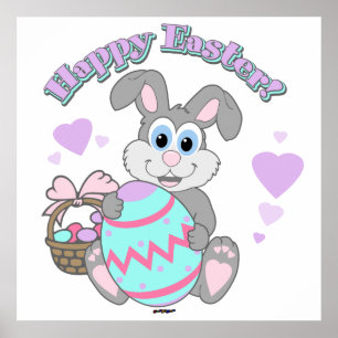 Happy Easter! Easter Bunny Poster