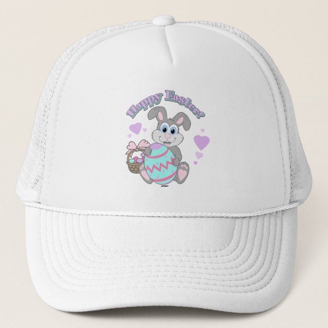 Happy Easter! Easter Bunny Trucker Hat (Front)