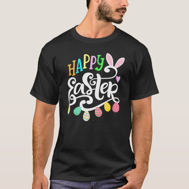 Happy Easter Easter Egg Holiday T-Shirt (Front)