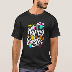 Happy Easter Easter Eggs With Easter Bunny Rabbit T-Shirt