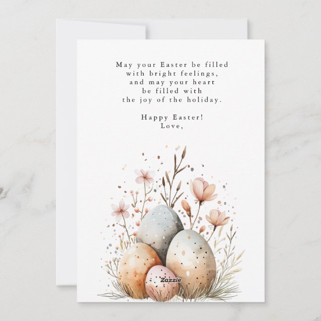 happy easter,easter greeting cards,easter greeting holiday card (Back)