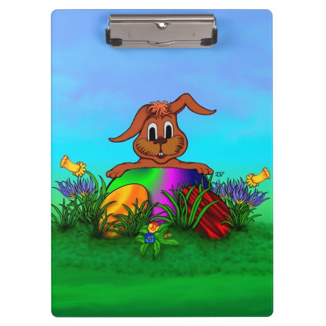 Happy Easter! Easter Rabbit Clipboard (Front)