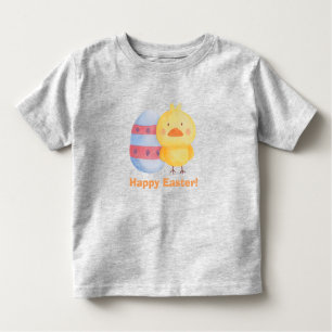 Happy Easter Egg and Chick For Babies Toddler T-Shirt