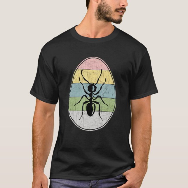 Happy Easter Egg Ant Graphic  Easter Day Ant T-Shirt (Front)
