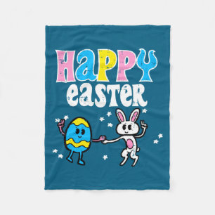 Happy Easter Egg Bunny Dance Cute Boys Girls Kids Fleece Blanket