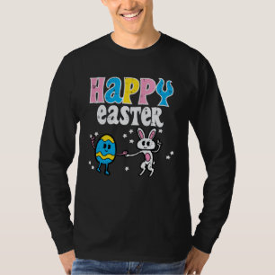 Happy Easter Egg Bunny Dance Cute Boys Girls Kids T-Shirt