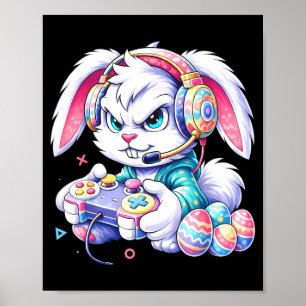 Happy easter egg bunny video game for kids boysHap Poster