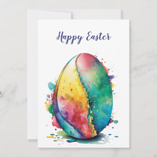 Happy Easter Egg Card Design Greeting Card