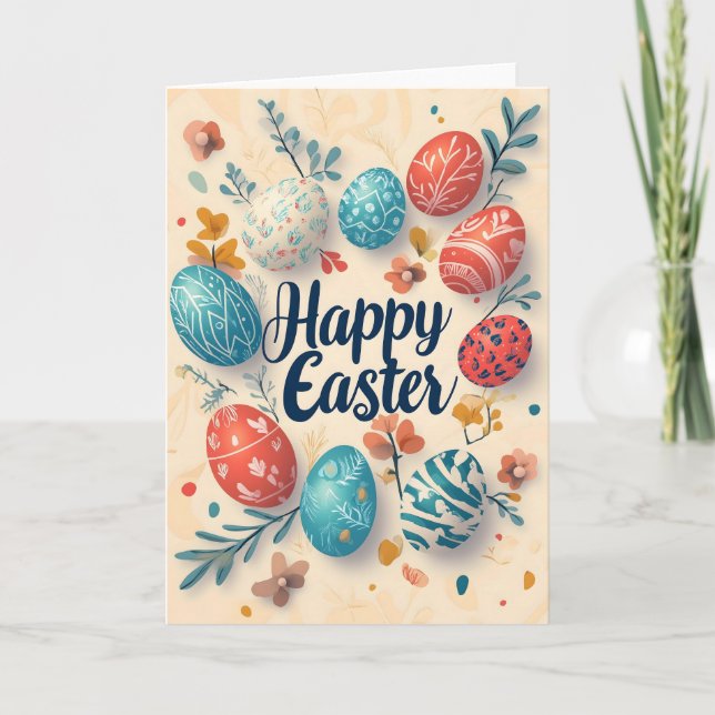 Happy Easter Egg Cards (Front)