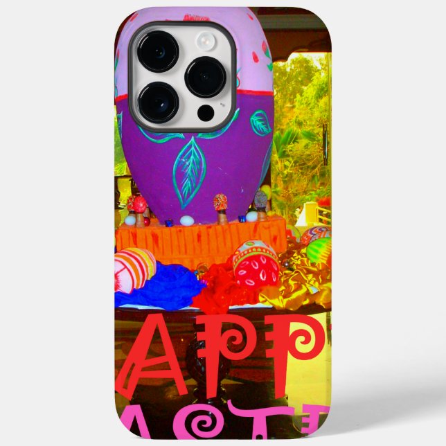 Happy Easter Egg Centerpiece for Spring Case-Mate iPhone Case (Back)