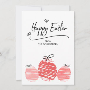 Happy Easter Egg Doodle Card