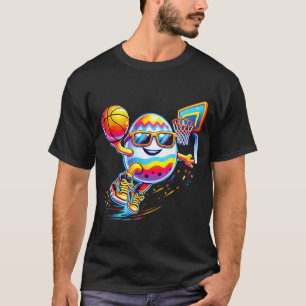 Happy easter egg dunking bunny basketball boysHapp T-Shirt